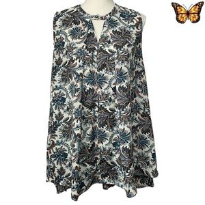 umgee Babydoll Paisley Print Dress Size Small